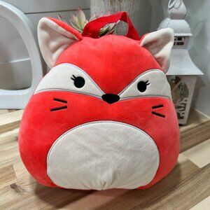 Squishmallow Backpack - Fifi The Fox - 12" Plush - Secret Pocket - Pre-owned